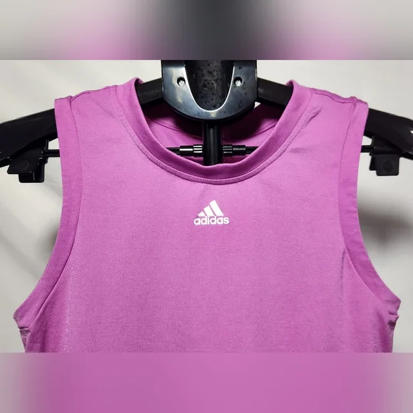 🌸 3/$25 🌸 Adidas Purple Sleeveless Top-Size L (Girls) - Picture 4 of 10